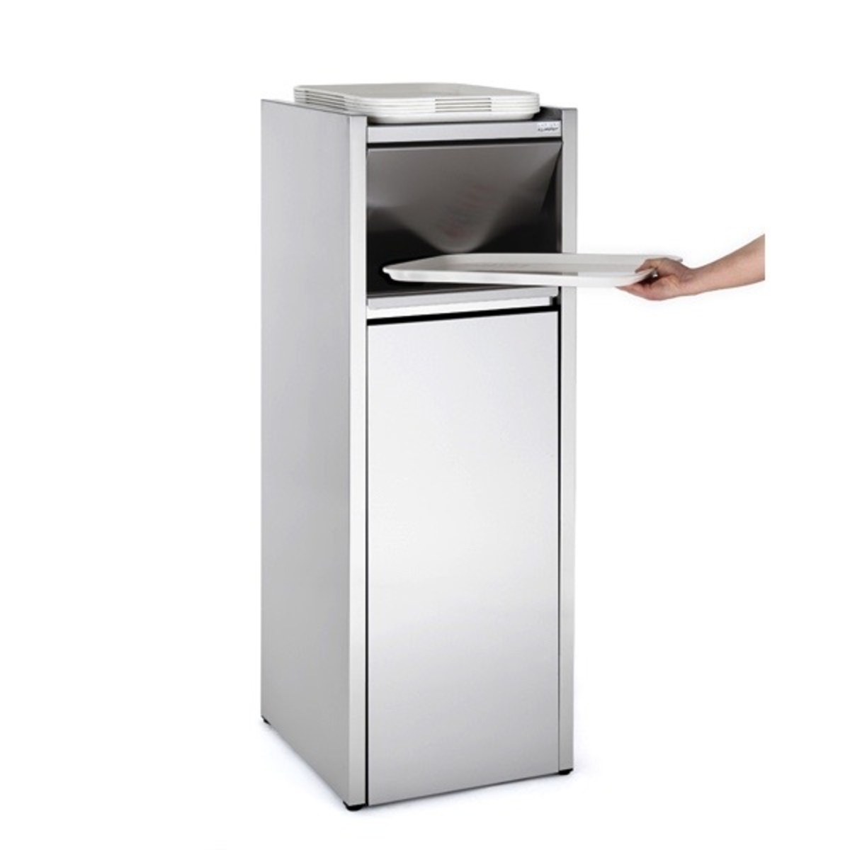 110 litre snack bin with tray holder