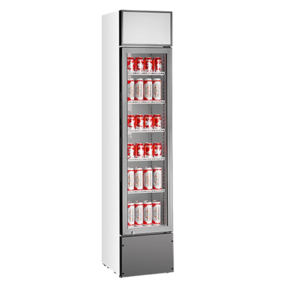 160 L beverage cabinet with canopy and glass door