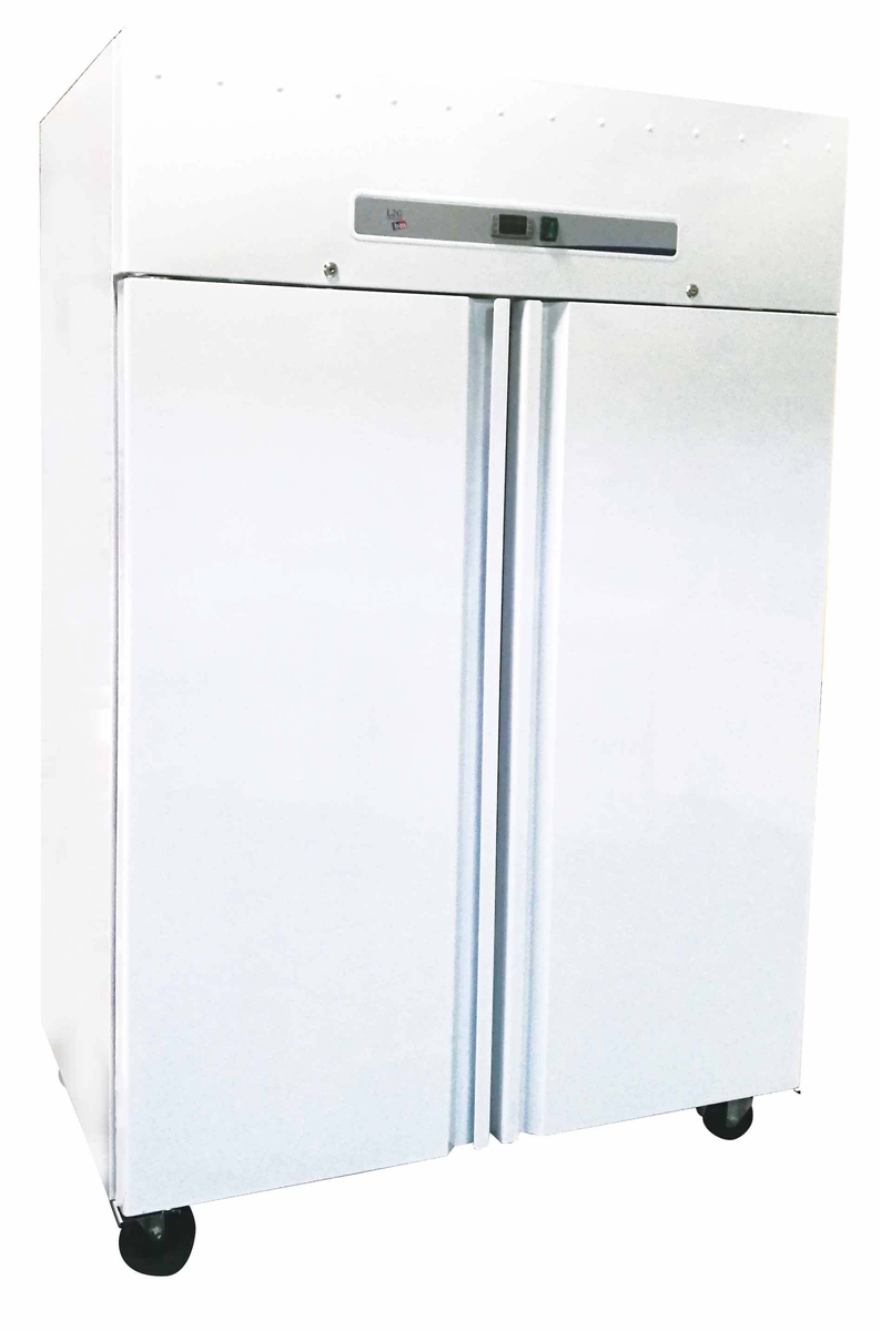 2 Refrigerated Cabinet, Solid White Doors, +2 / +8 °C