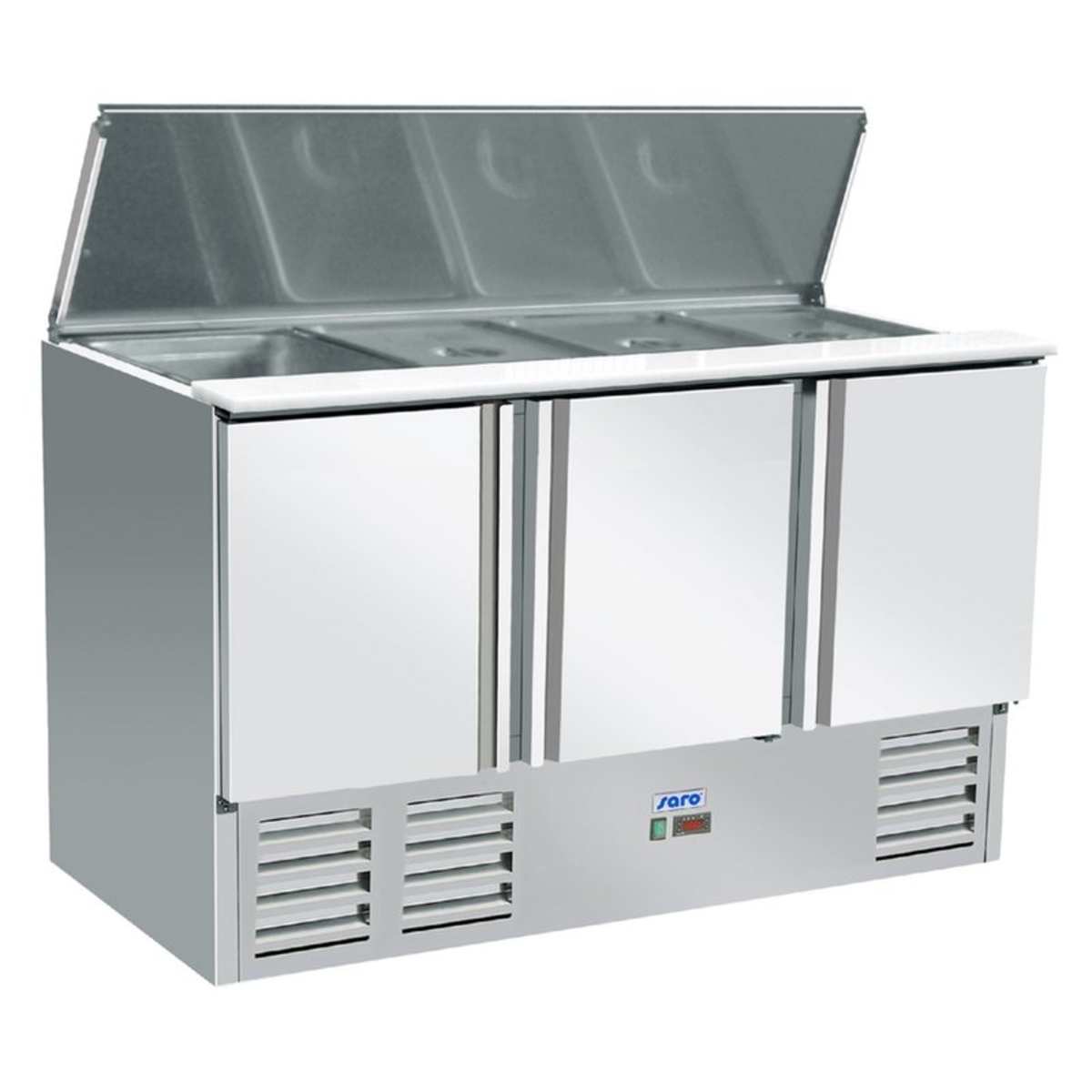 3 Baldur 2-door salad preparation unit with telescopic lid
