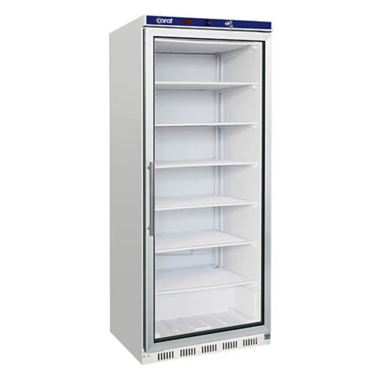 600 L positive glass-door display cabinet