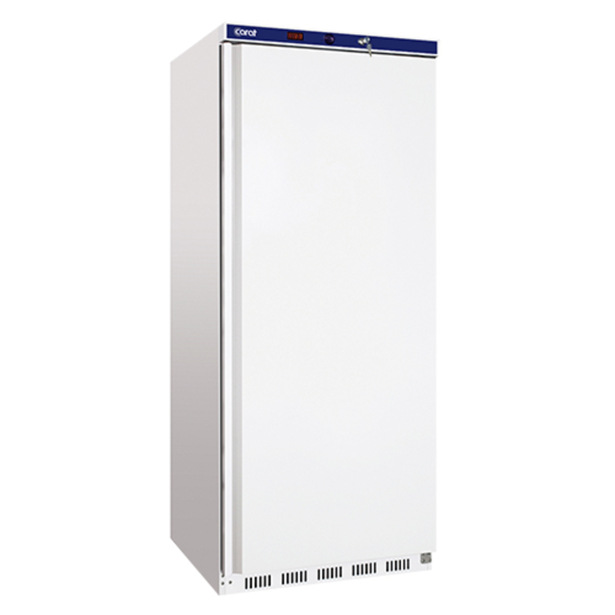 600 litre white lacquered positive refrigerated cabinet