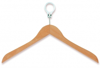 Antitheft wooden hanger without bar - Reference 129 DBM