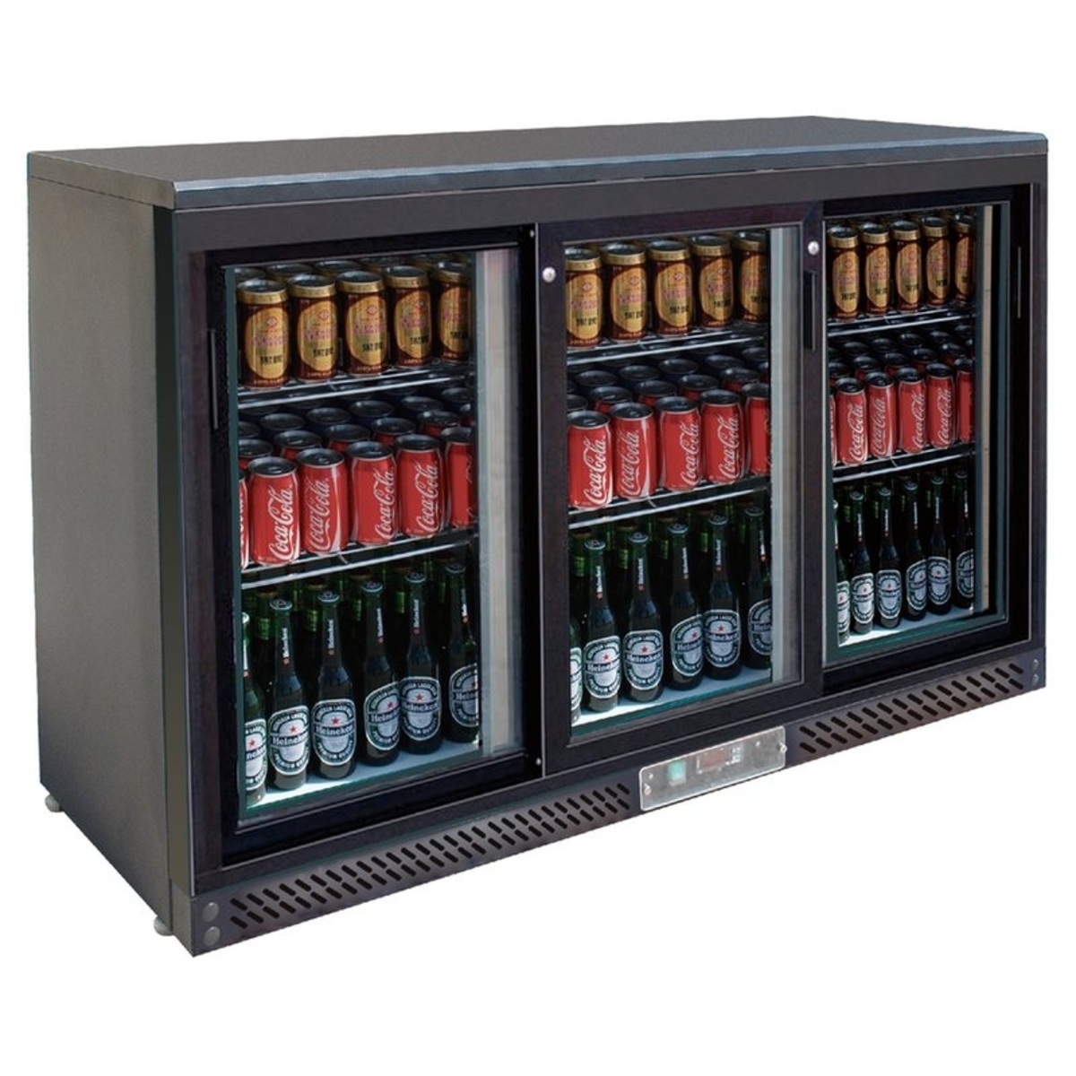 Back bar 3 sliding doors +2 / +10°C