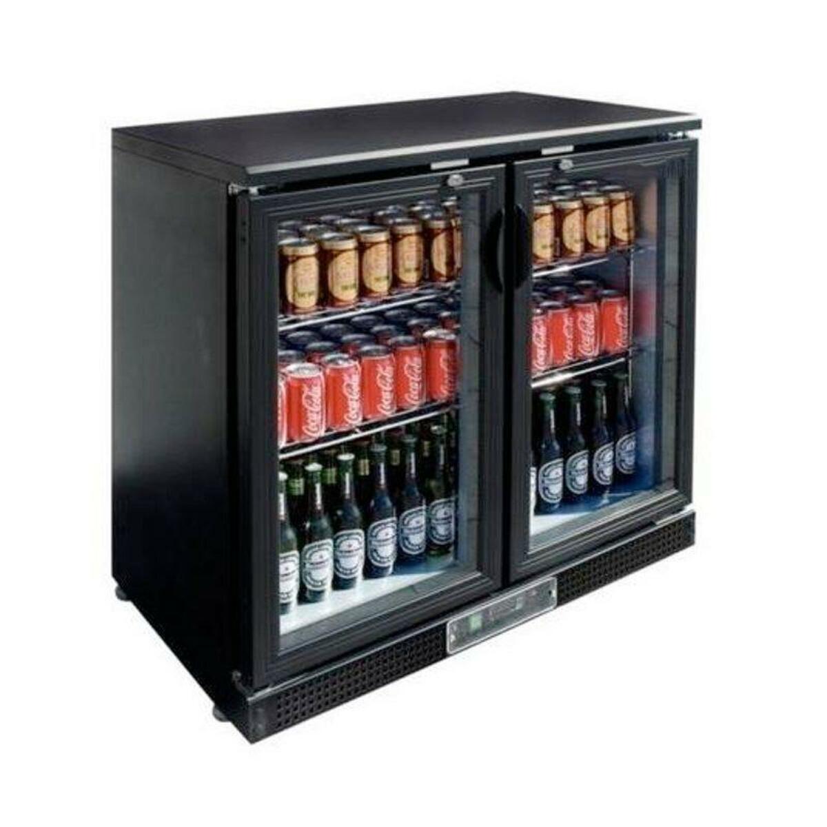 Back bar refrigerator 2 with swing glass doors