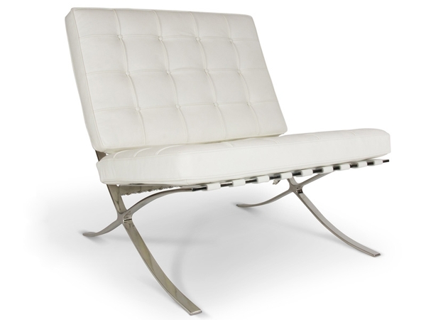 Barcelona chair - White