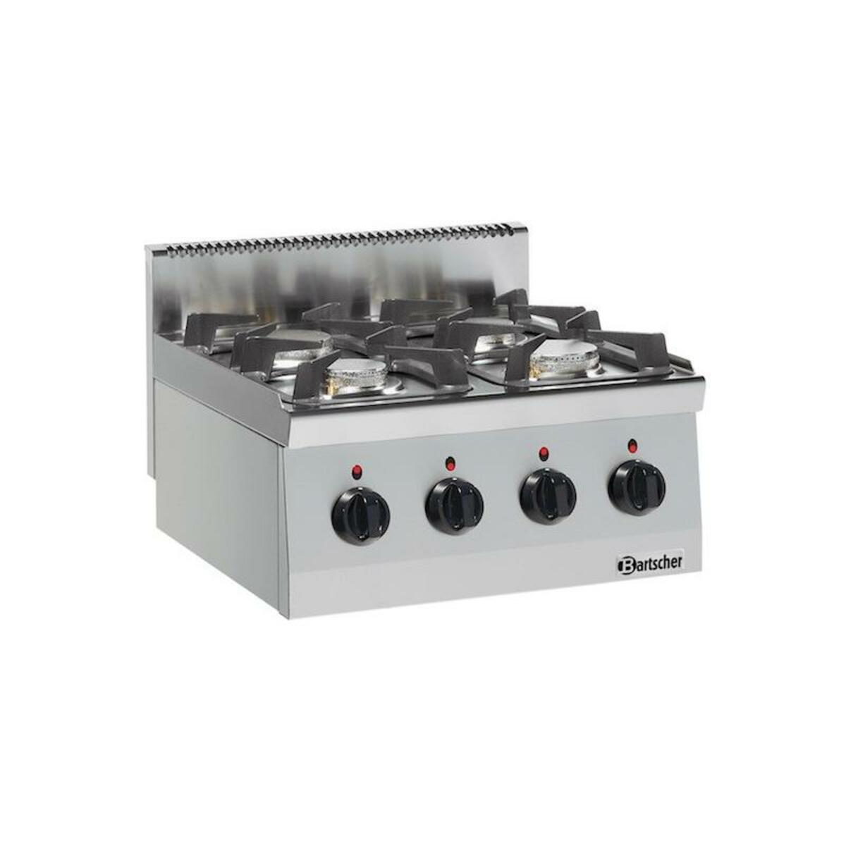 Bartscher 4 Gas Top Range Cooker 4 Burners 600 Series