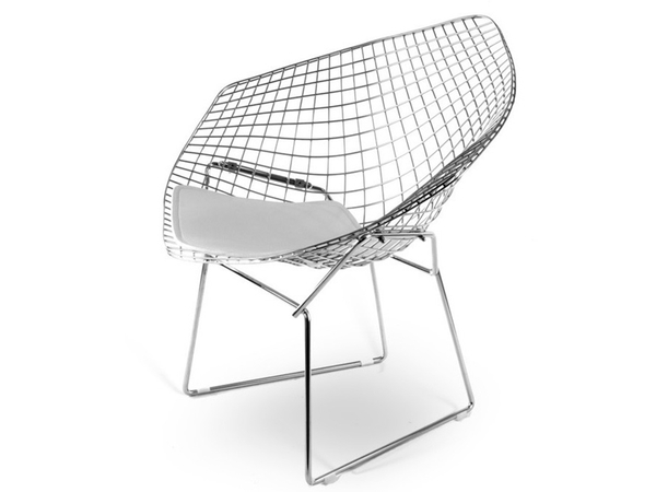 Bertoia Wire chair Diamond - White