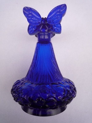 Blue flower bottle / H. 14 CM - Bottles