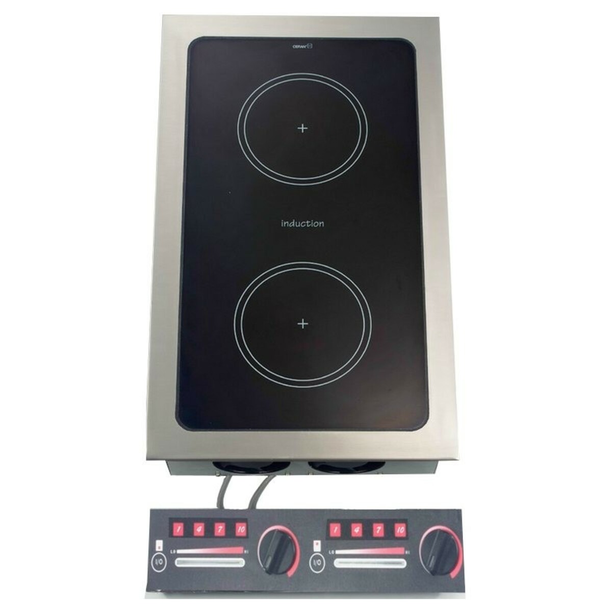Built-in professional induction hob 2 x 3,5 kW