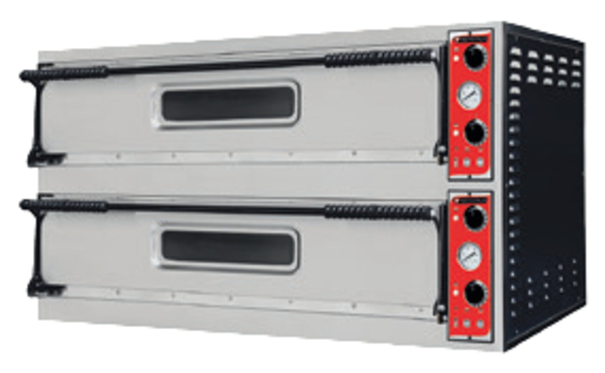 COMPACT PIZZA OVEN 2 X 3 PIZZAS STAINLESS STEEL
