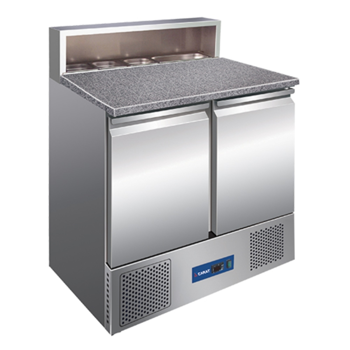 Compact pizza prep counter 2 doors