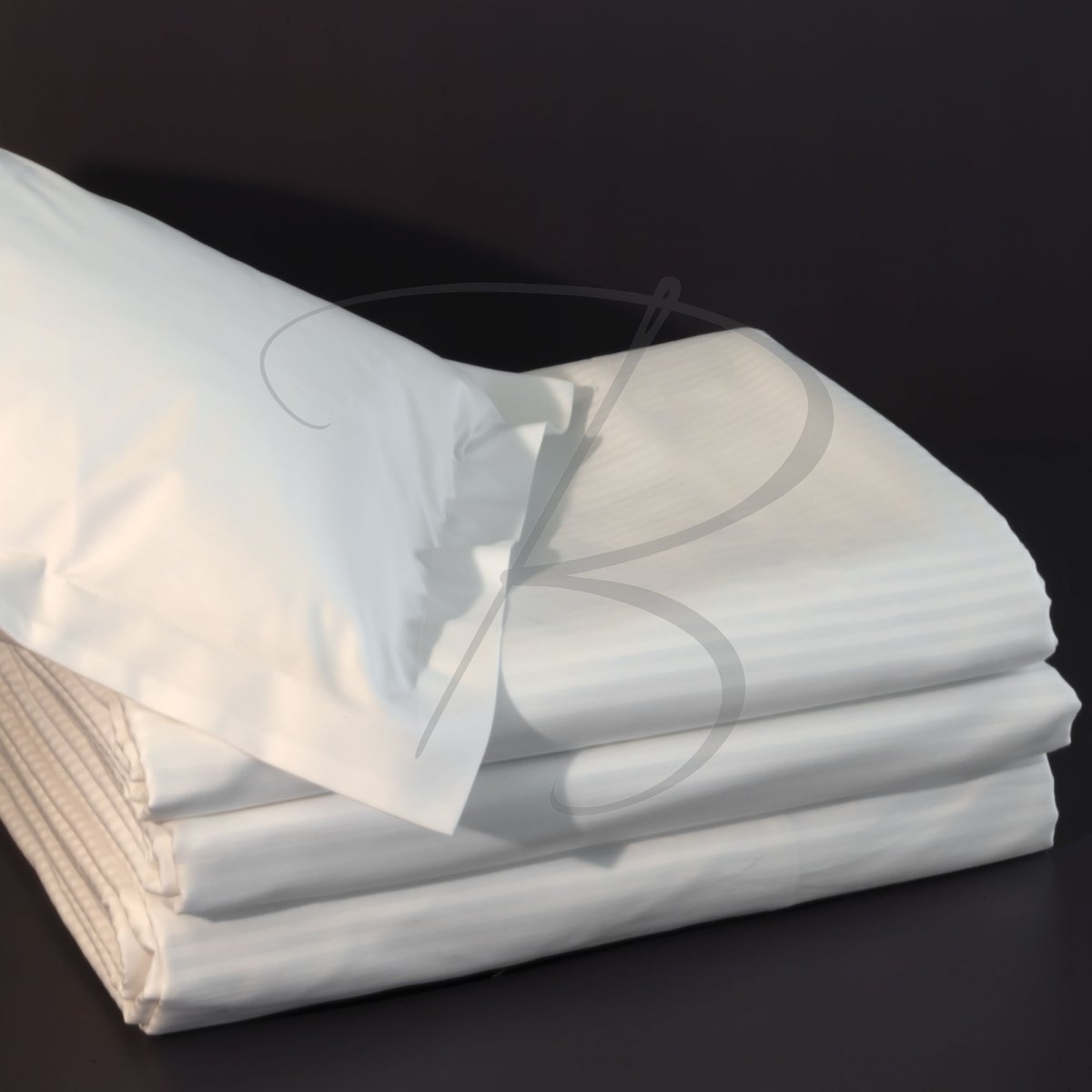 Cotton percale fitted sheet 1900 - 140 x 190 - 120g/m² - 200TC