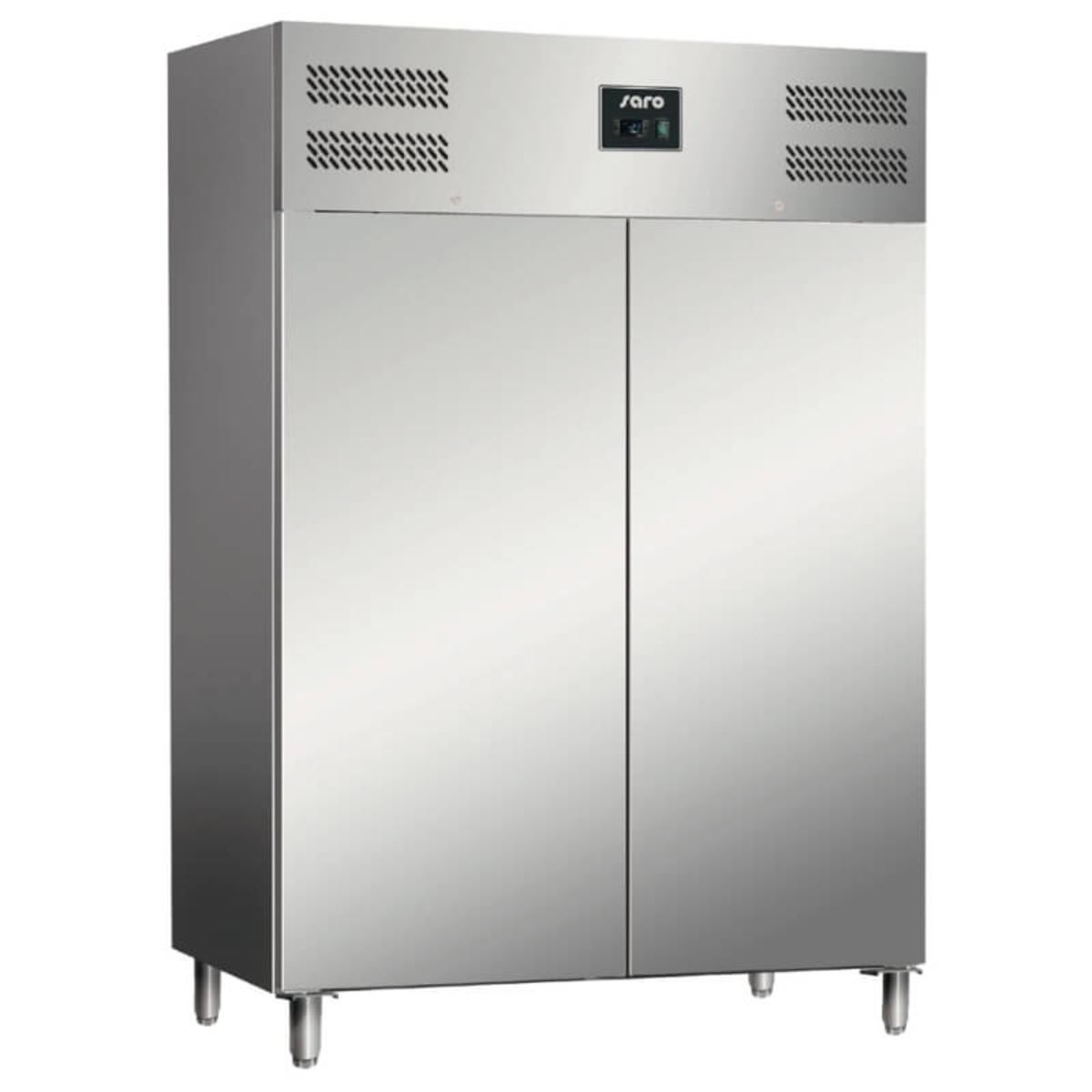Double-door stainless steel refrigerated cabinet 1476 litres