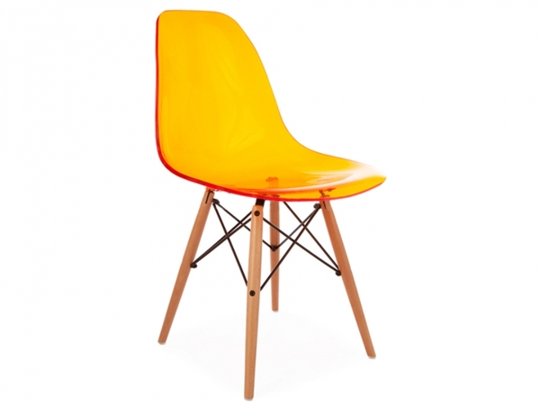 DSW chair - Clear orange