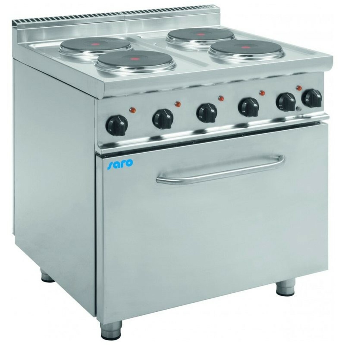 Electric 4-plate cooktop range
