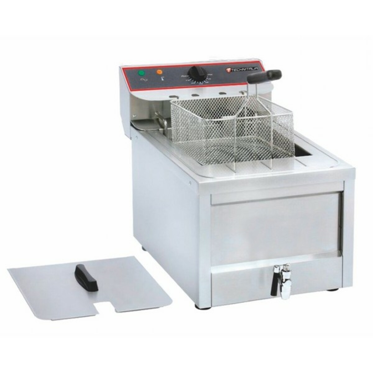 Electric fryer 12 litres with drain tap