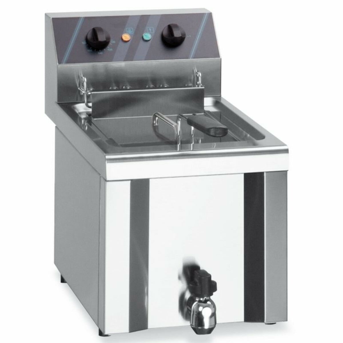 Electric fryer 6 litres MBM countertop - WITH drain