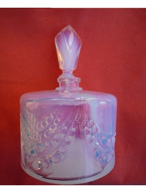Flacon * crystal opaline guirelande point H 11 cm - Bottles