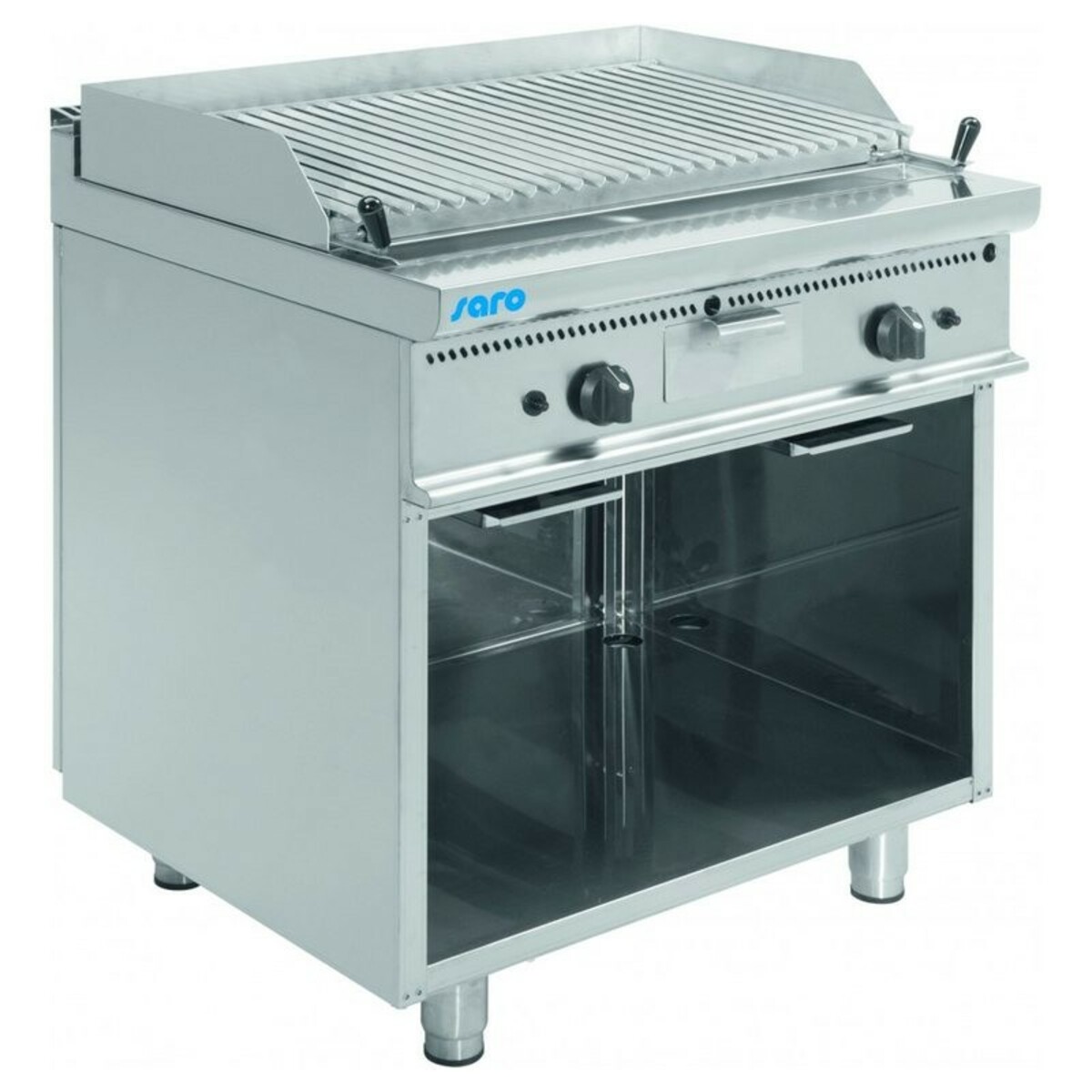 Gas lava stone grill on cabinet E7/BS2BA