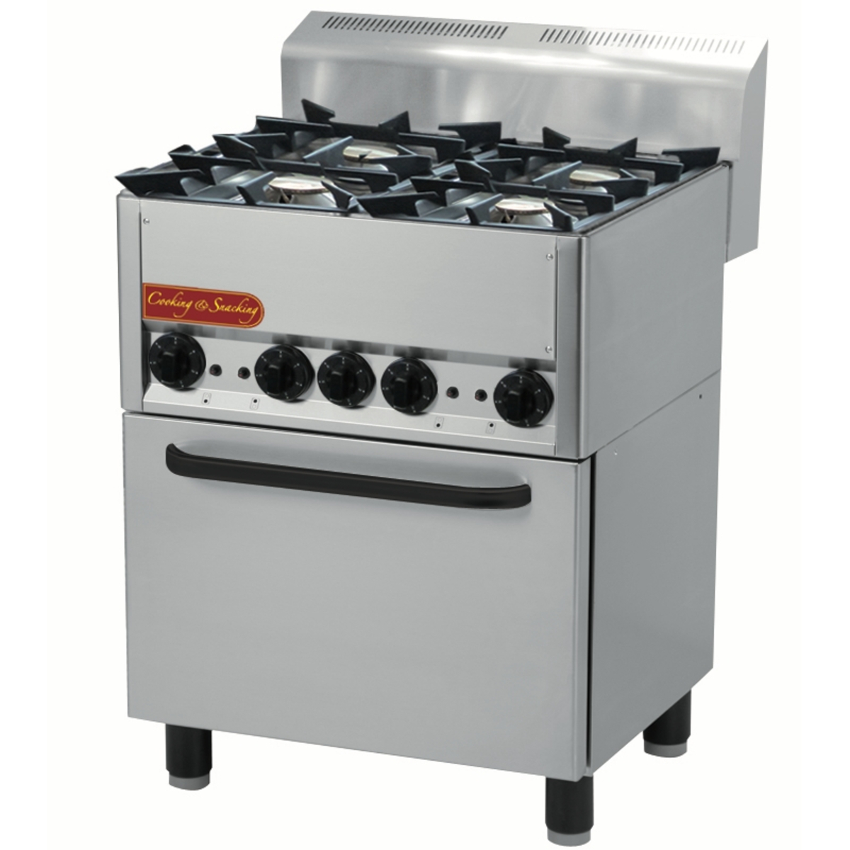Gas Range 4 6 Burners with Forced-Air Gn 1/1 Oven - 600 Series