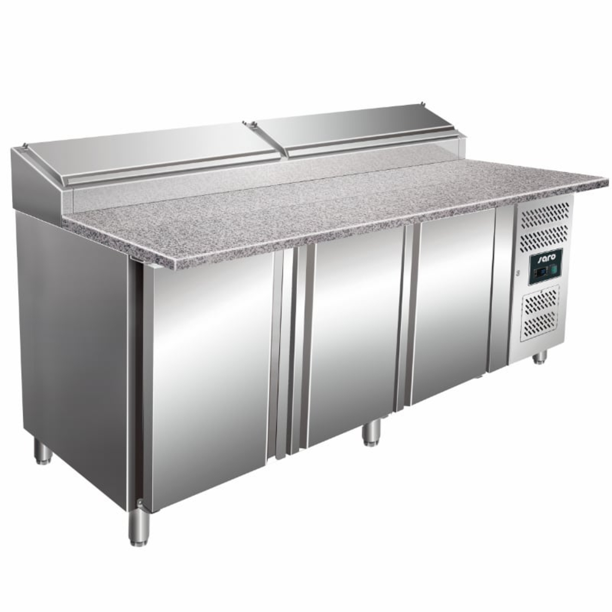 Granite preparation table 3 2 doors GN containers 1/3