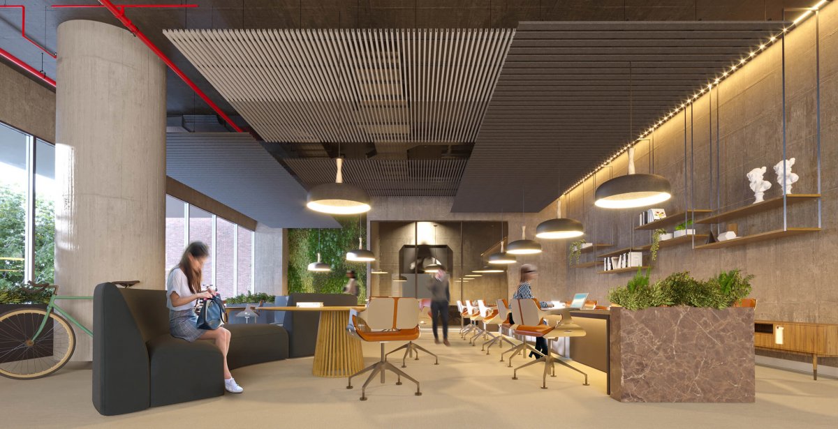 Heartfelt® Multipanel, a playful, warm and versatile acoustic ceiling