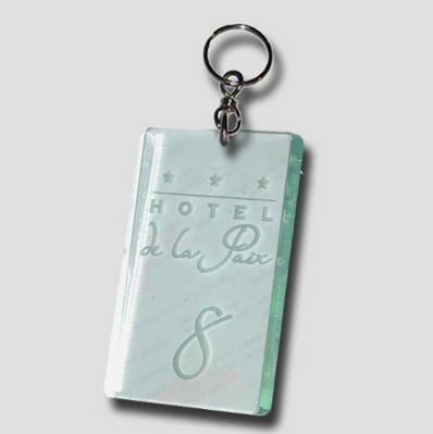 Keychain Créo-laz - Hotel key ring imitation glass