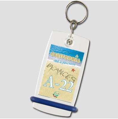 Keychain Mini Créoglass - Key ring Camping joint blue