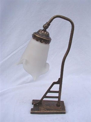 Lamp Art Deco barette white tip