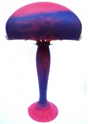 Lamp iris gm Red Art Nouveau style. Ideal home decoration - Lamps