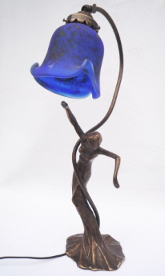 Lamp isadora blue mottled