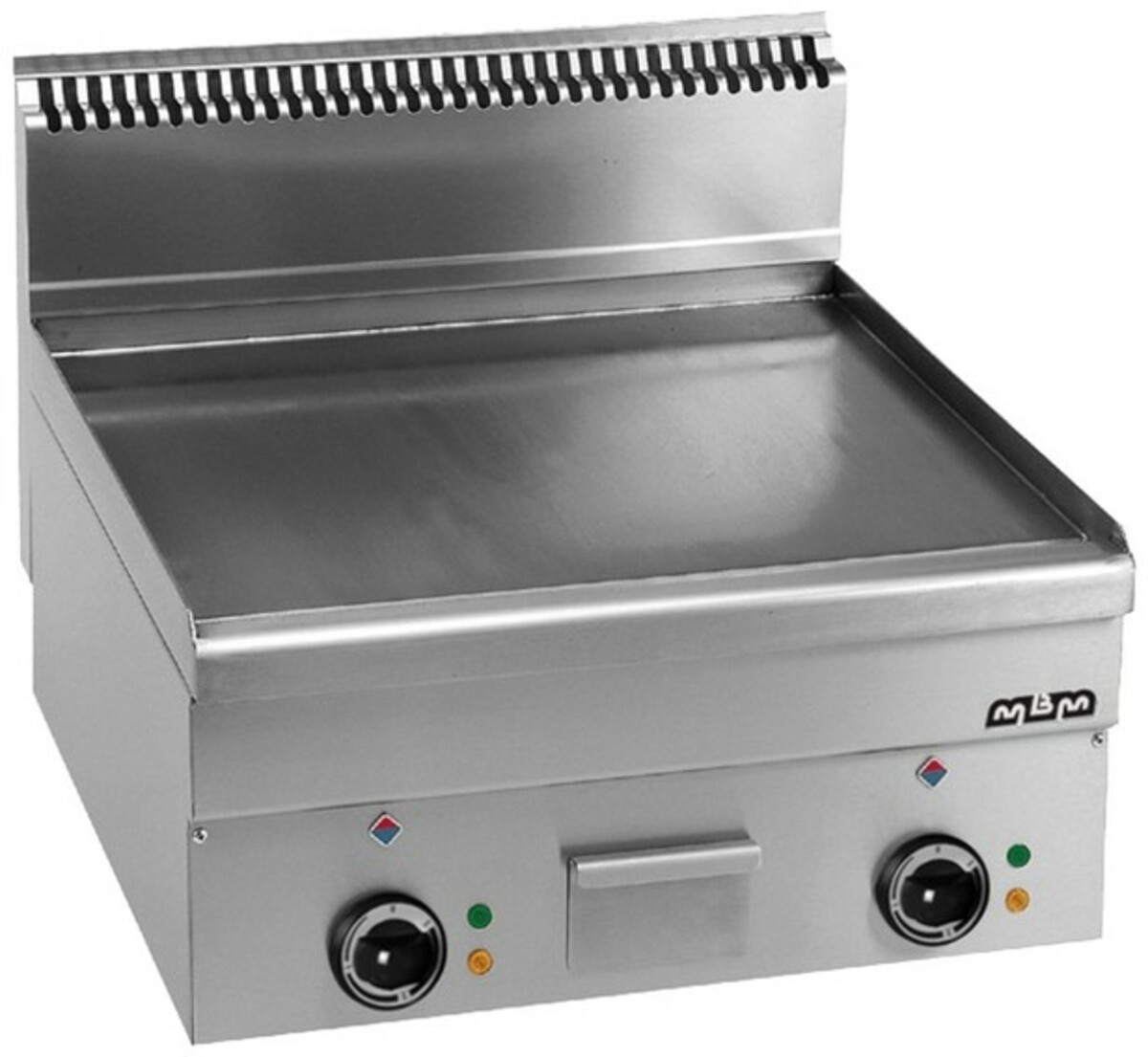 Large electric smooth snack plancha MBM