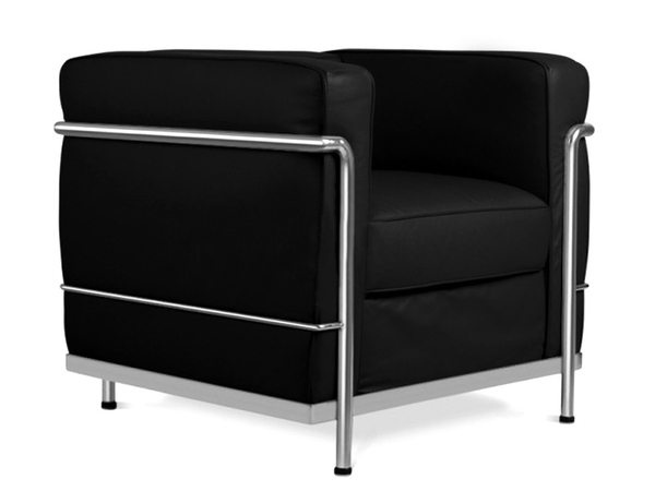 LC2 Chair Le Corbusier - Black