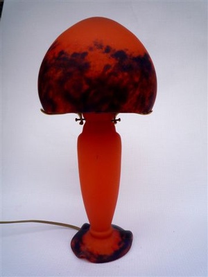 Lola lamp red red. Height 40 cm. Glass Paste - Lamps
