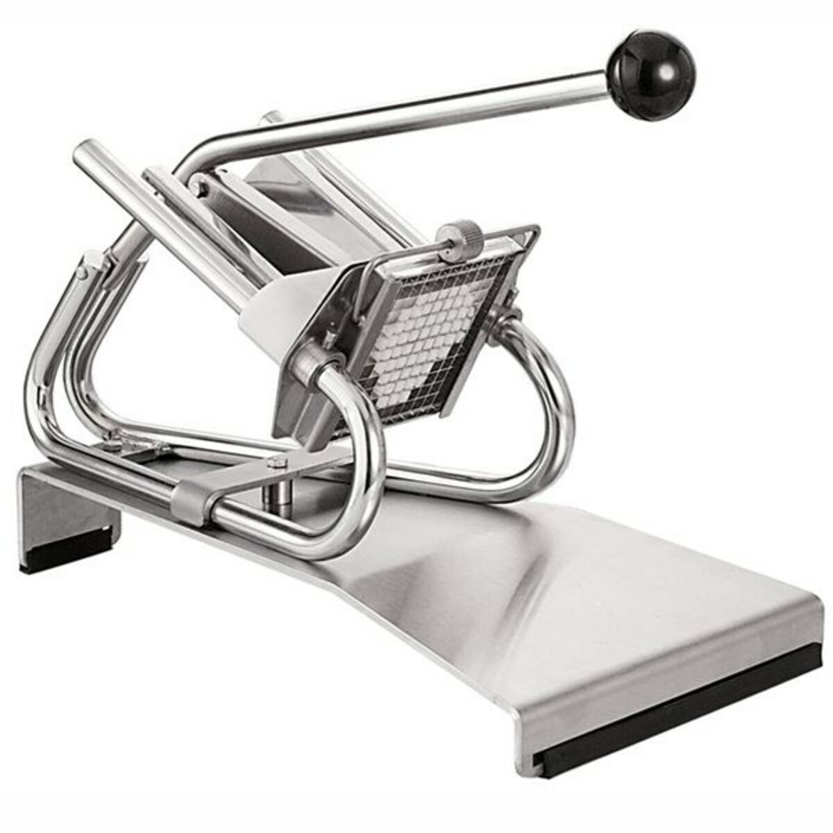 Louis Tellier CX00 Fry Cutter on all-stainless steel tabletop base, without blade