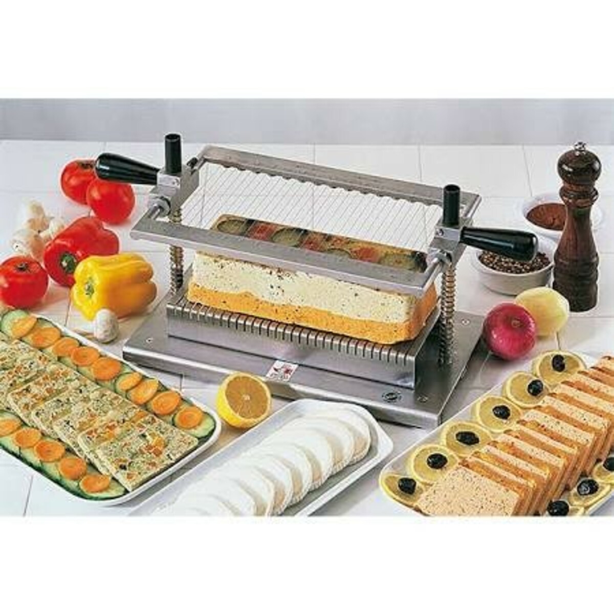 Louis Tellier stainless steel terrine slicer