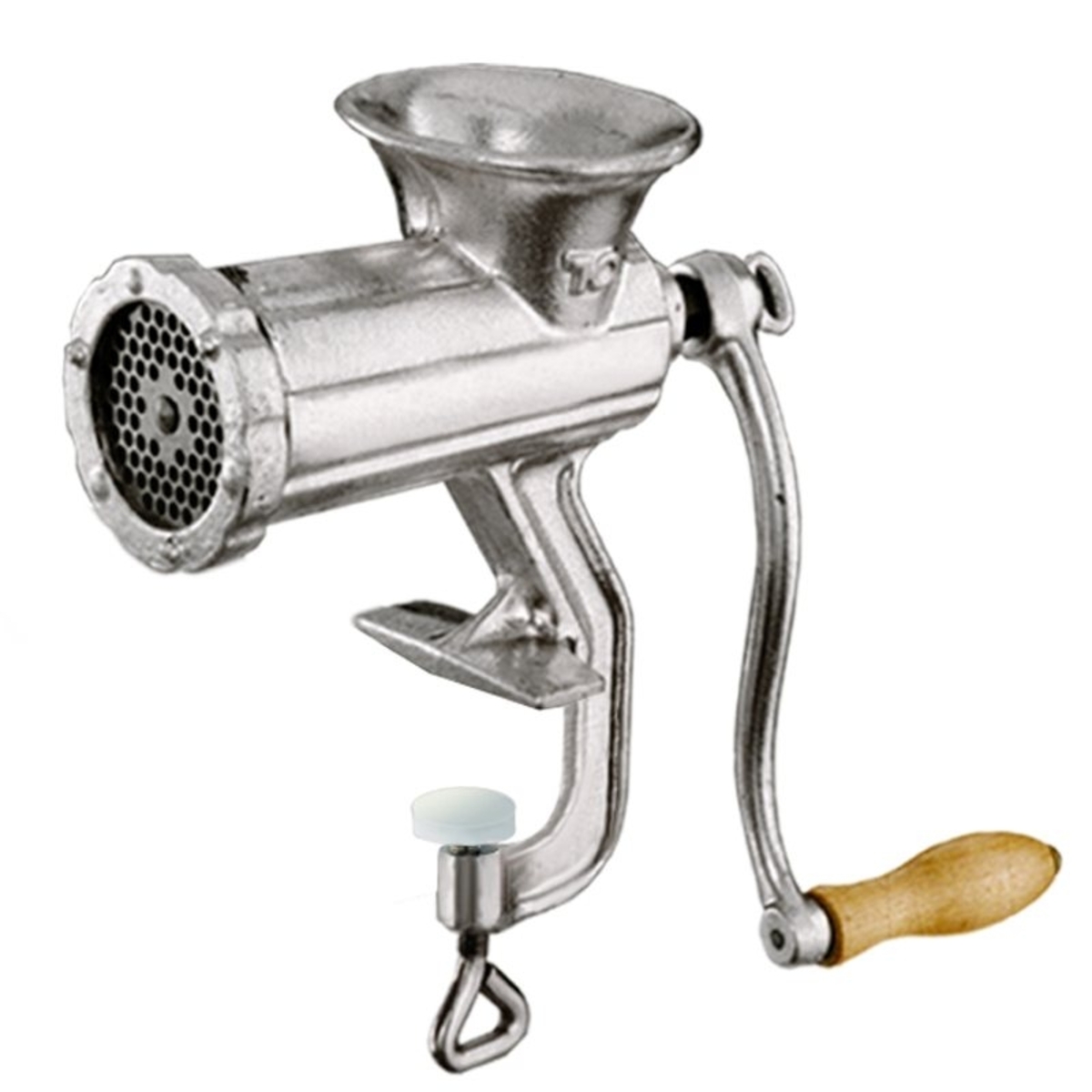 Manual meat grinder no.5 cast aluminium - 0,5 kg / min