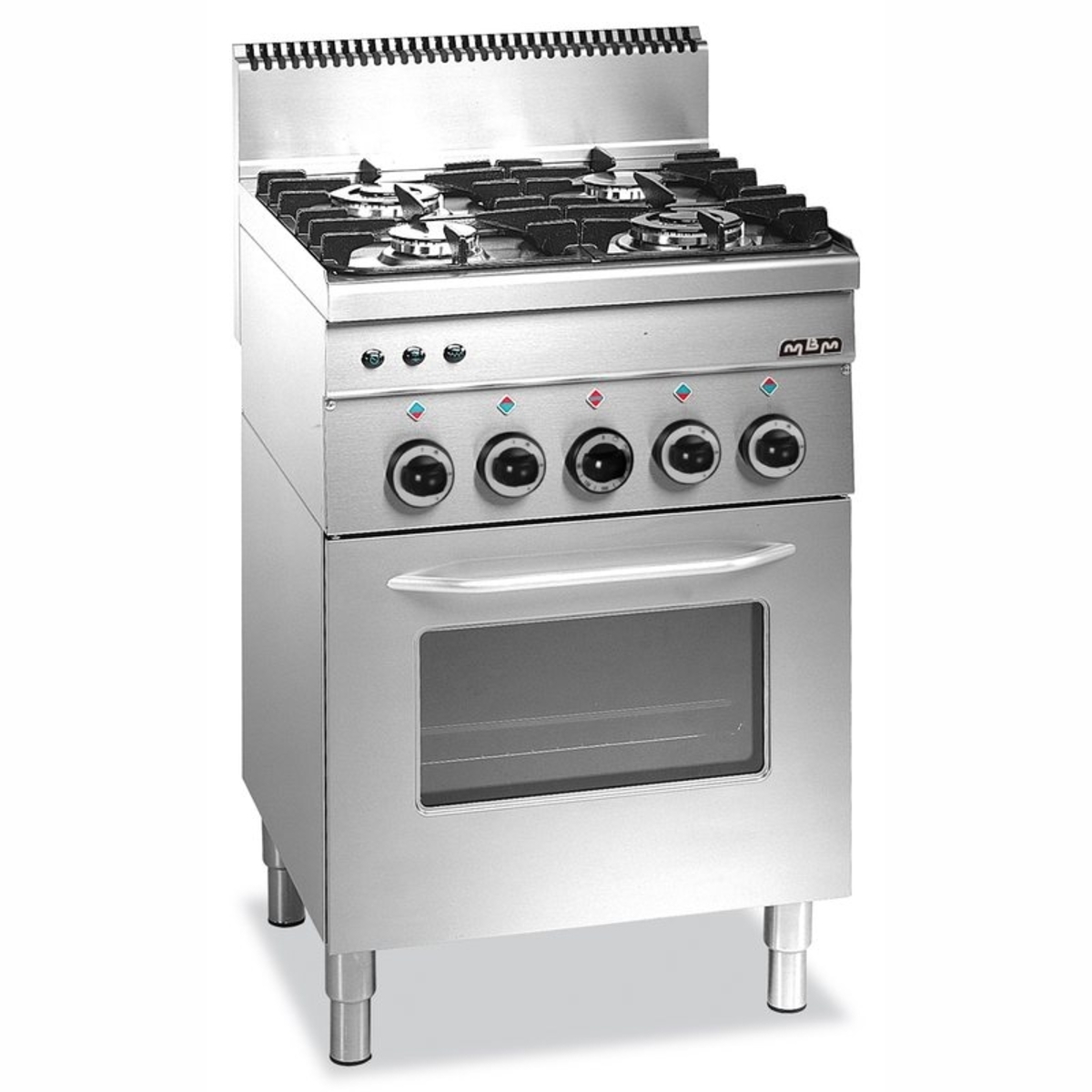 MBM 4 Range Cooker with 2 Burners, Gas Oven