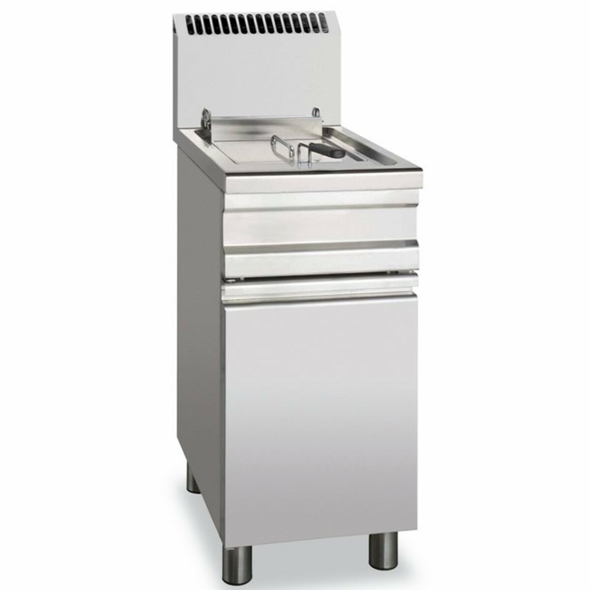 mbm GF25S Gas Fryer on Cabinet, 17,5 Litres