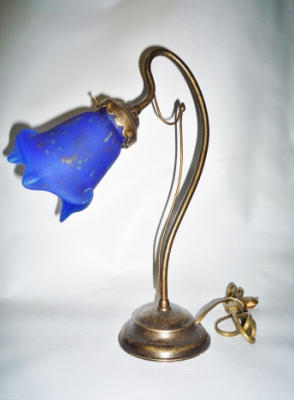 Nancy 1 light blue tulip lamp