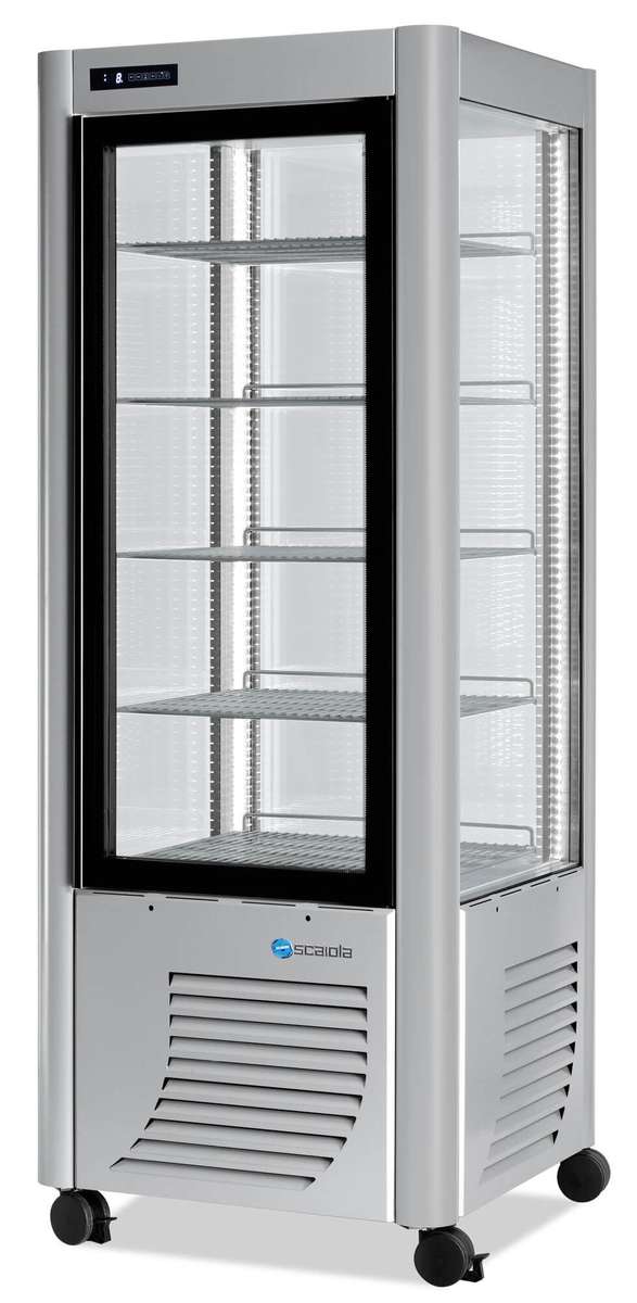 Negative display case 4 faces SCAIOLA 400 litres