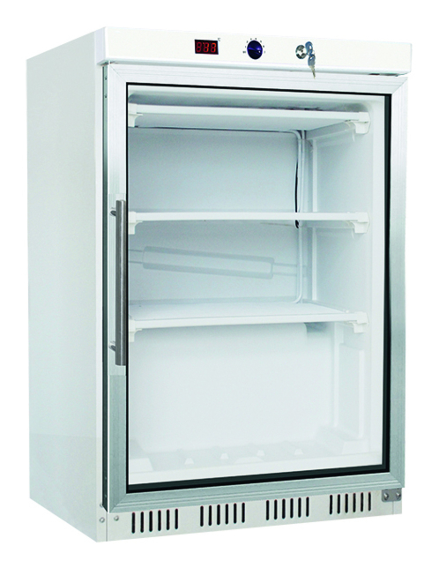 Negative glass-door refrigerated cabinet -18 -22 °C