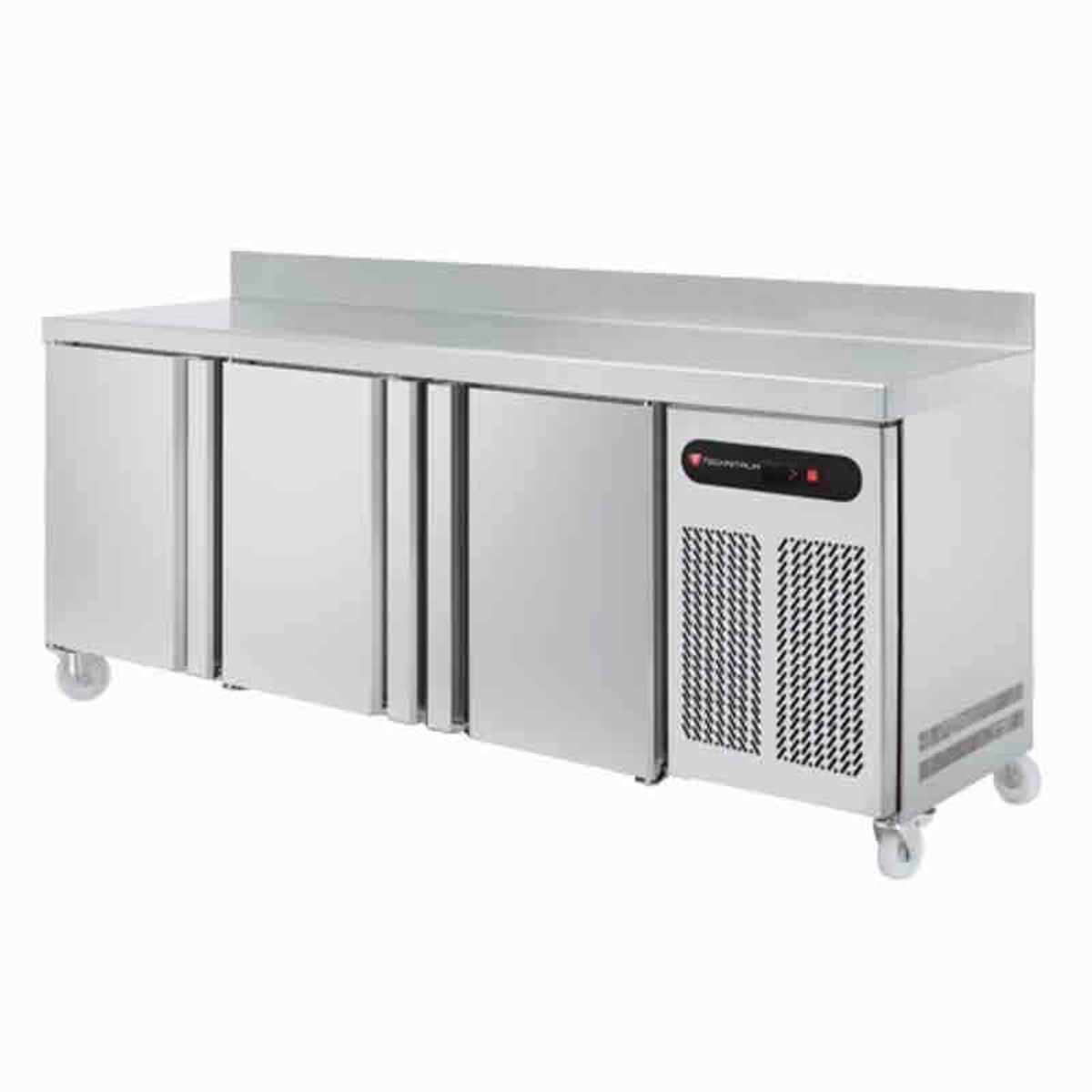 Negative Refrigerated Counter 3 2 Doors Backsplash Depth 600