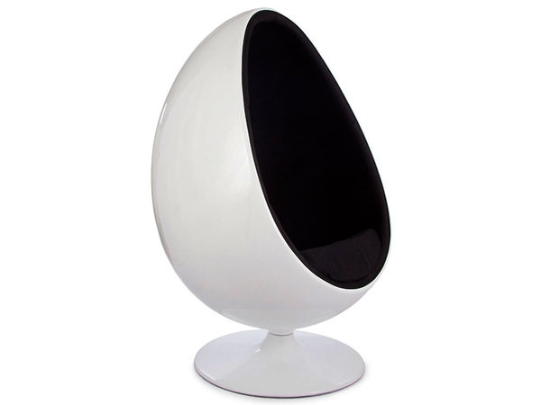 Ovale Egg chair - Black