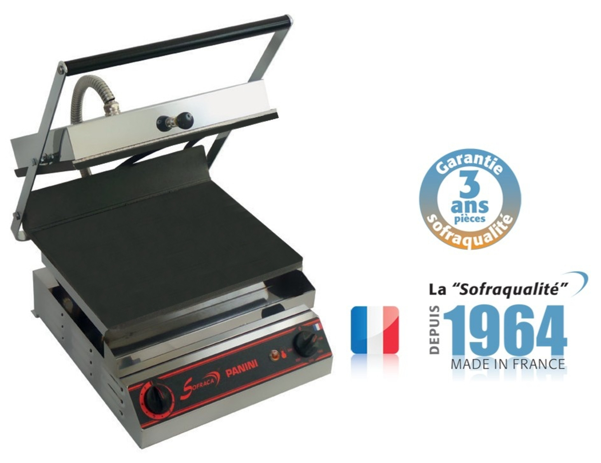 Panini Grill Sofraca special Sandwich large model SMOOTH