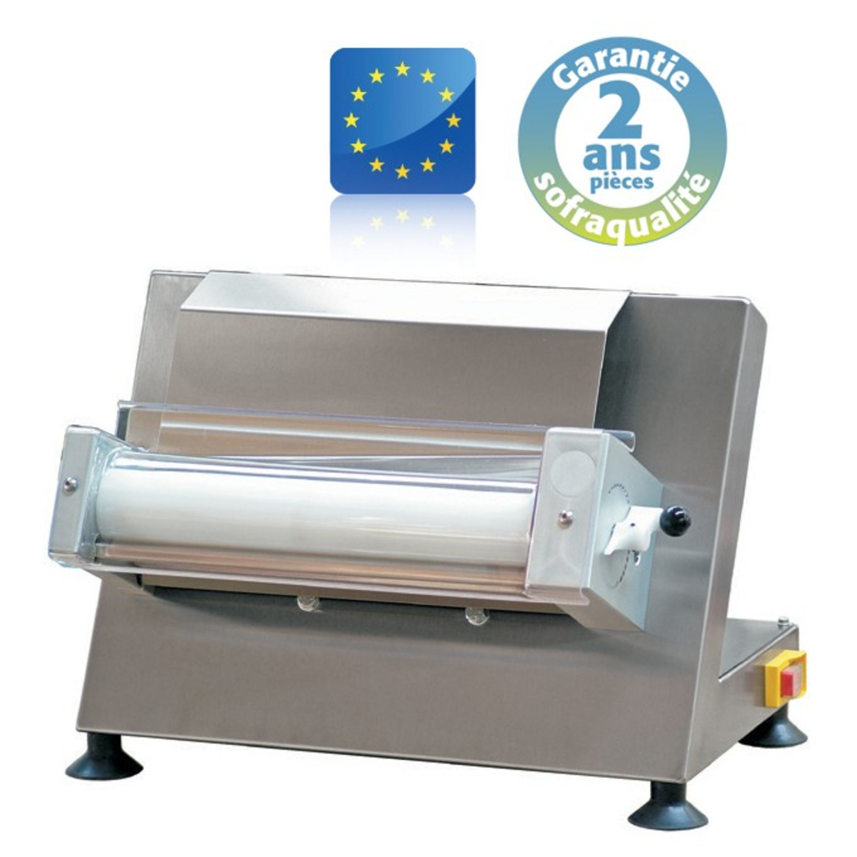 Pizza dough sheeter Sofraca M35 ø 14 to 35 cm