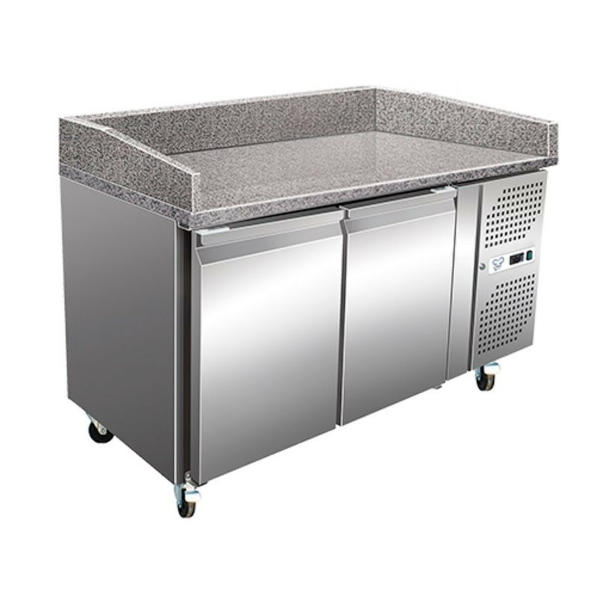 Pizza preparation unit 2 doors granite top
