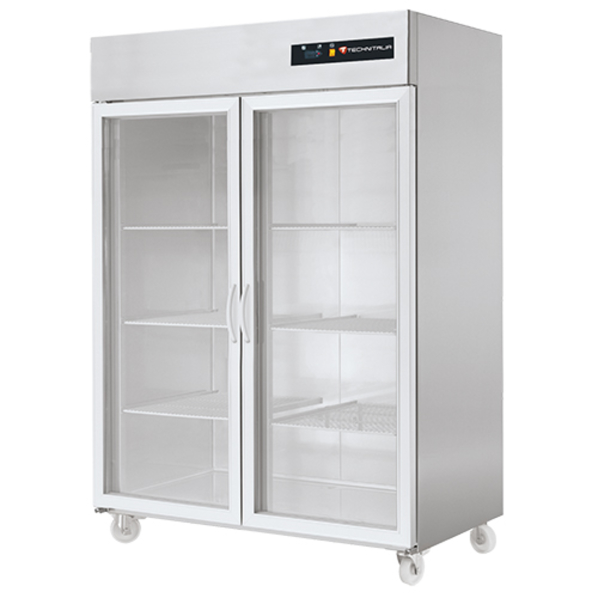 Positive cold cabinet 2 glass doors 1400 litres 600 x 400