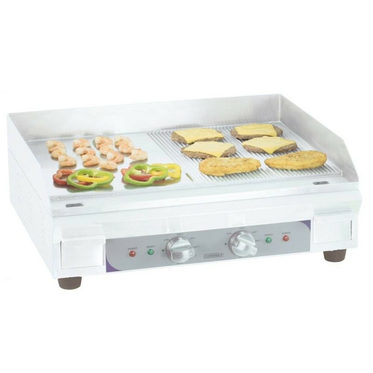 Premium Electric Snack Plate Smooth - Grooved Casselin